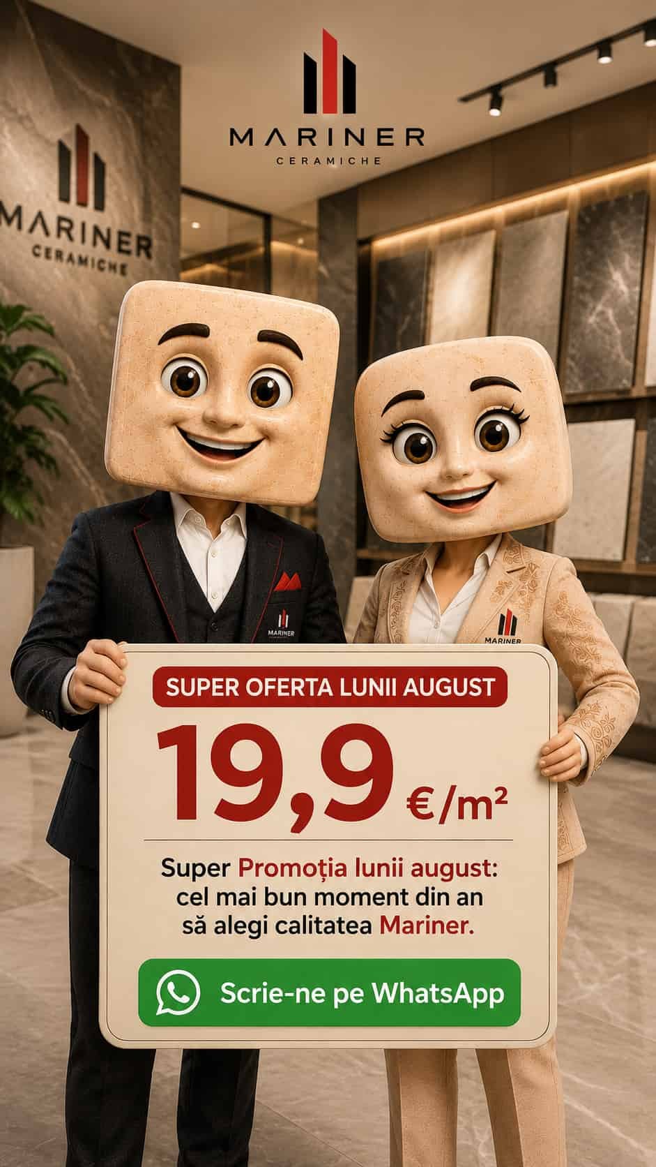 Promoția lunii august Ceramiche Mariner